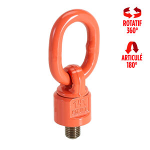 Anneau De Levage En D En Acier Forgé - Capacité 2 Tonnes - Avec Cosse Soudée, Peint Antirouille - Pour Remorquage, Chantier, Usine
