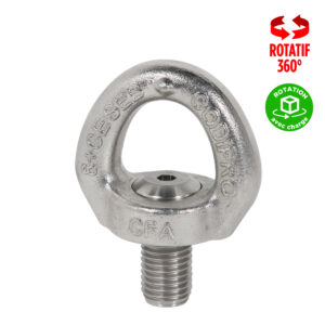 Anneau de levage en inox à simple articulation SS.SEB