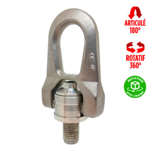 Anneau de levage en inox à double articulation SS.DSR